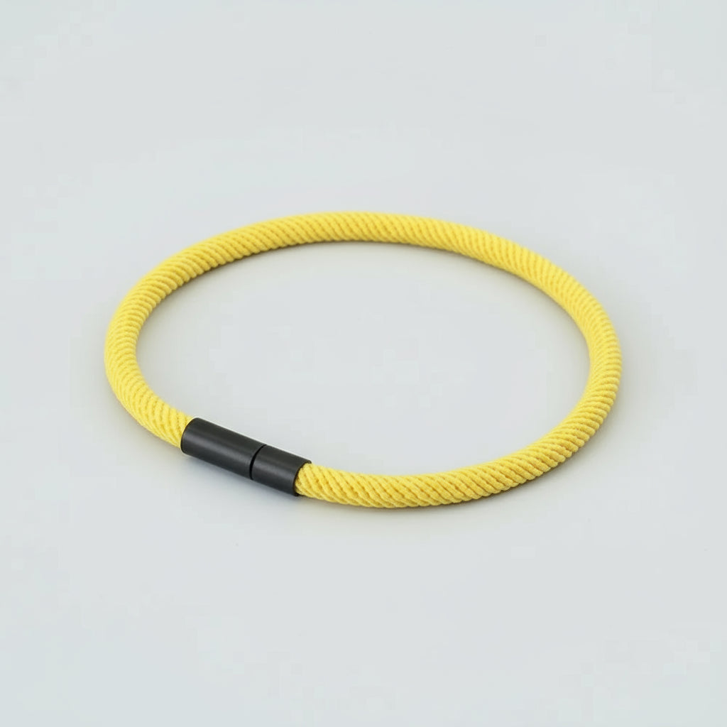 Pulseira de Corda Rope Minimalista Amarela GION.
