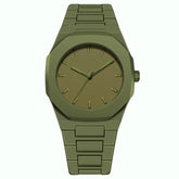 Relógio Minimalista Obsidian Verde Militar Masculino GION.