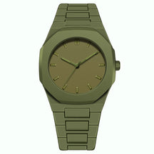 Relógio Minimalista Obsidian Verde Militar Masculino GION.