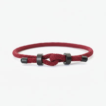 Pulseira de Corda Vorn Minimalista Vinho GION.